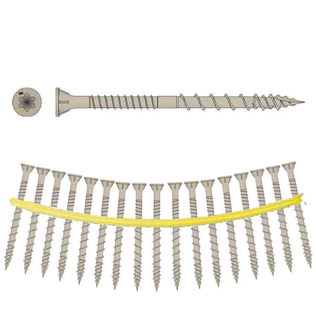 Quikdrive Wood Screw, #10 x 3 in, Flat Head, Torx Drive DSVT3S